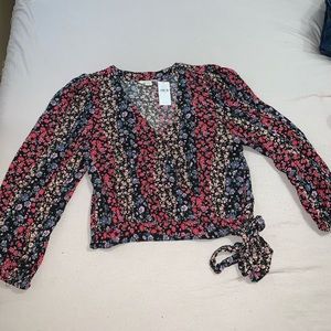 American Eagle Crop Blouse